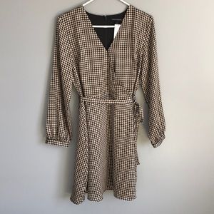 Banana Republic Fit and Flare Faux Wrap Dress